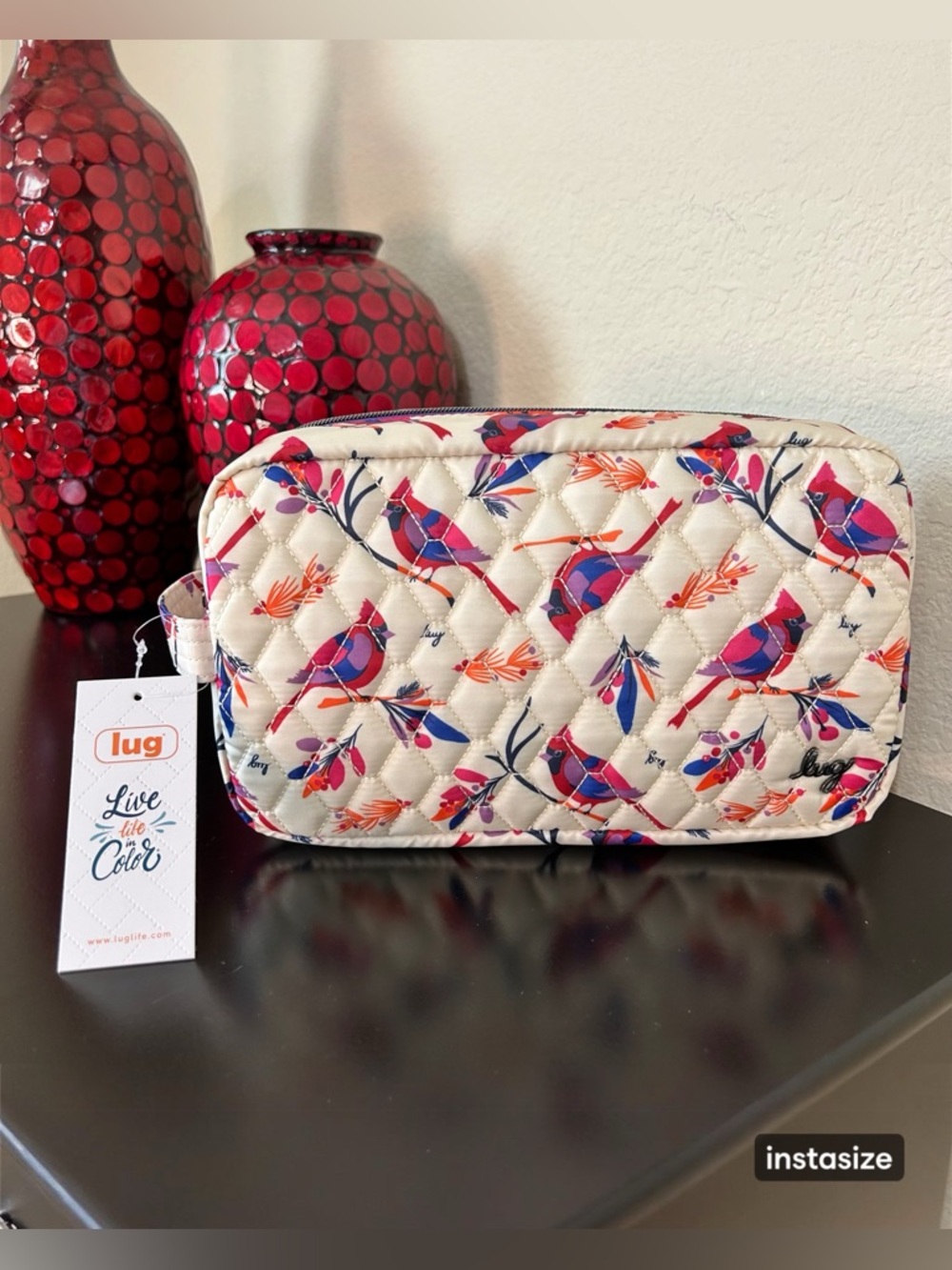 Lug Bunker Toiletry Cosmetic Bag in the Cardinal Cream